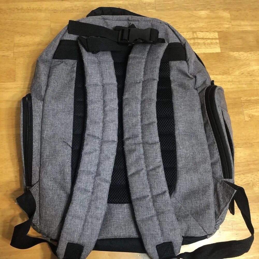 Eddie Bauer Backpack Diaper Bag‎ Gray Baby First Adventure READ Desc